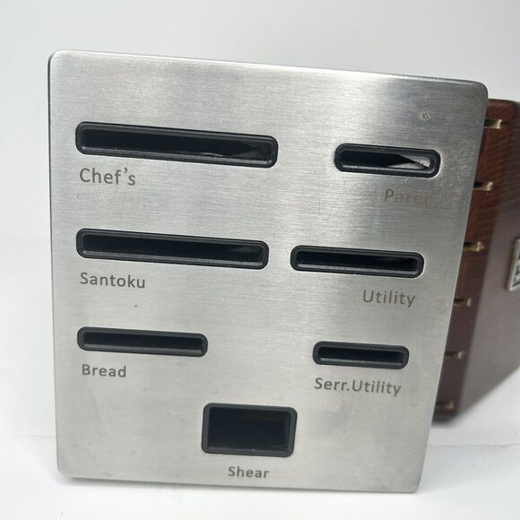 JA Henckels Modernist Knife-Sharpening Block, Holds 12 Knives, 1 Pr Shears - Picture 11 of 12